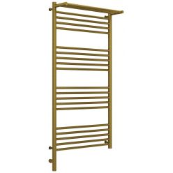 Полотенцесушитель электрический Сунержа Богема 3.0 1200 x 600 с полкой, ширина 63.2 см, высота 132.4 см, состаренная бронза, L/R