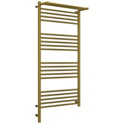 Полотенцесушитель электрический Сунержа Богема 3.0 1200 x 600 с полкой, ширина 63.2 см, высота 132.4 см, состаренная бронза, L/R