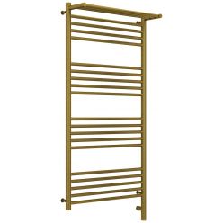 Полотенцесушитель электрический Сунержа Богема 3.0 1200 x 600 с полкой, ширина 63.2 см, высота 132.4 см, состаренная бронза, L/R