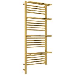 Полотенцесушитель электрический Сунержа Богема 3.0 1200 x 500 с 4 полками, ширина 53.2 см, высота 132.4 см, золото, L/R