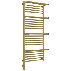 Полотенцесушитель электрический Сунержа Богема 3.0 1200 x 500 с 4 полками, ширина 53.2 см, высота 132.4 см, состаренная латунь, L/R
