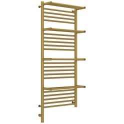 Полотенцесушитель электрический Сунержа Богема 3.0 1200 x 500 с 4 полками, ширина 53.2 см, высота 132.4 см, состаренная латунь, L/R