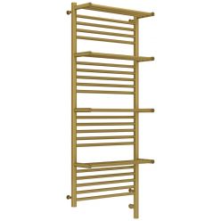 Полотенцесушитель электрический Сунержа Богема 3.0 1200 x 500 с 4 полками, ширина 53.2 см, высота 132.4 см, состаренная латунь, L/R