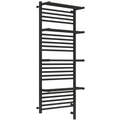 Полотенцесушитель электрический Сунержа Богема 3.0 1200 x 500 с 4 полками, ширина 53.2 см, высота 132.4 см, тёмный титан муар, L/R