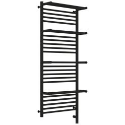 Полотенцесушитель электрический Сунержа Богема 3.0 1200 x 500 с 4 полками, ширина 53.2 см, высота 132.4 см, матовый черный, L/R