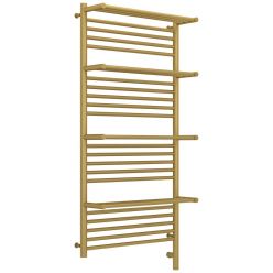 Полотенцесушитель электрический Сунержа Богема 3.0 1200 x 600 с 4 полками, ширина 63.2 см, высота 132.4 см, матовое золото, L/R