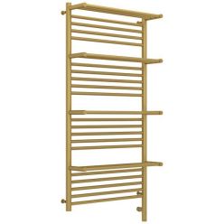 Полотенцесушитель электрический Сунержа Богема 3.0 1200 x 600 с 4 полками, ширина 63.2 см, высота 132.4 см, матовое золото, L/R