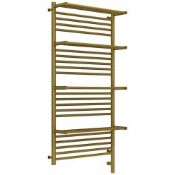 Полотенцесушитель электрический Сунержа Богема 3.0 1200 x 600 с 4 полками, ширина 63.2 см, высота 132.4 см, состаренная бронза, L/R