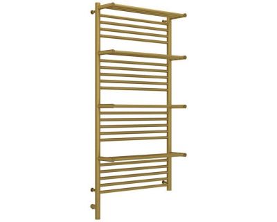 Полотенцесушитель электрический Сунержа Богема 3.0 1200 x 600 с 4 полками, ширина 63.2 см, высота 132.4 см, состаренная латунь, L/R