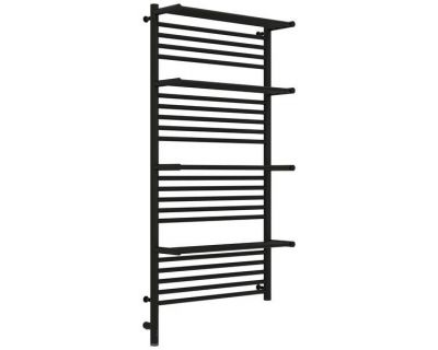 Полотенцесушитель электрический Сунержа Богема 3.0 1200 x 600 с 4 полками, ширина 63.2 см, высота 132.4 см, тёмный титан муар, L/R