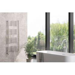 Полотенцесушитель электрический Сунержа Флюид 3.0 120 x 50 см, 00-5821-1250, ТЭН справа, хром