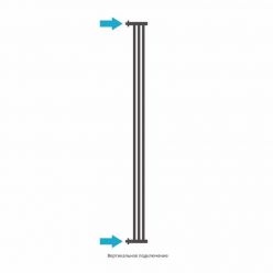 Полотенцесушитель водяной Сунержа Хорда 180 x 19.5 см, черный матовый, 31-0124-1800