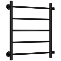 Полотенцесушитель водяной Стилье Версия-Б, 50/50, ширина 50 см, высота 50 см, боковое подключение 50 см, цвет черный, 17610-5050