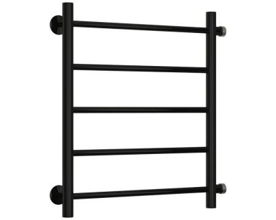 Полотенцесушитель водяной Стилье Версия-Б, 50/50, ширина 50 см, высота 50 см, боковое подключение 50 см, цвет черный, 17610-5050