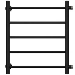 Полотенцесушитель водяной Стилье Версия-Б, 50/50, ширина 50 см, высота 50 см, боковое подключение 50 см, цвет черный, 17610-5050