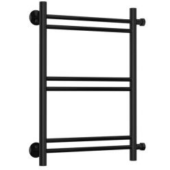 Полотенцесушитель водяной Стилье Версия-Б1, 50/50, ширина 50 см, высота 50 см, боковое подключение 50 см, цвет черный, 17611-5050