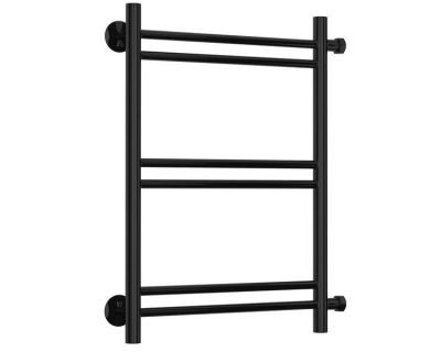 Полотенцесушитель водяной Стилье Версия-Б1, 50/50, ширина 50 см, высота 50 см, боковое подключение 50 см, цвет черный, 17611-5050