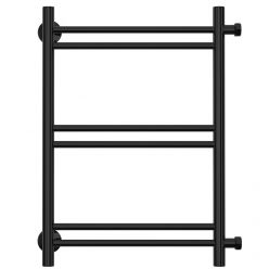 Полотенцесушитель водяной Стилье Версия-Б1, 50/50, ширина 50 см, высота 50 см, боковое подключение 50 см, цвет черный, 17611-5050