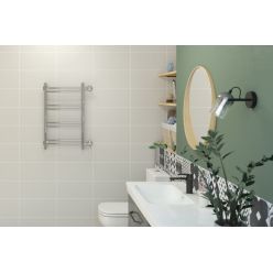 Полотенцесушитель водяной Стилье Версия-Б1, 50/60, ширина 50 см, высота 60 см, боковое подключение 60 см, цвет белый, 12611-6050