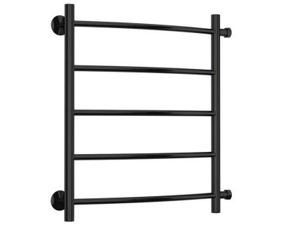 Полотенцесушитель водяной Стилье Версия-Б2, 50/50, ширина 50 см, высота 50 см, боковое подключение 50 см, цвет черный, 17612-5050