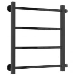 Полотенцесушитель водяной Стилье Версия-КБ, 50/50, ширина 50 см, высота 50 см, боковое подключение 50 см, цвет черный, 17630-5050