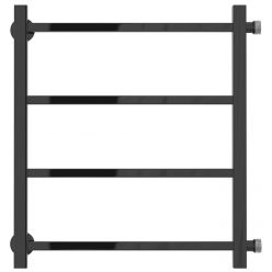 Полотенцесушитель водяной Стилье Версия-КБ, 50/50, ширина 50 см, высота 50 см, боковое подключение 50 см, цвет черный, 17630-5050