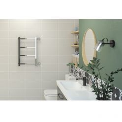 Полотенцесушитель водяной Стилье Версия-КБ, 40/60, ширина 40 см, высота 60 см, боковое подключение 60 см, цвет белый, 12630-6040