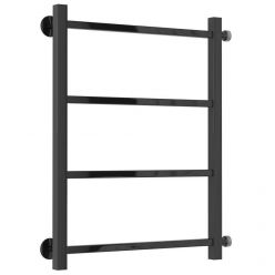 Полотенцесушитель водяной Стилье Версия-КБ, 50/60, ширина 50 см, высота 60 см, боковое подключение 60 см, цвет черный, 17630-6050