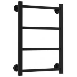 Полотенцесушитель водяной Стилье Версия-КН, 40/60, ширина 40 см, высота 60 см, нижнее подключение, цвет черный, 17640-6040