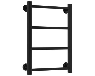 Полотенцесушитель водяной Стилье Версия-КН, 50/60, ширина 50 см, высота 60 см, нижнее подключение, цвет черный, 17640-6050