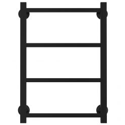 Полотенцесушитель водяной Стилье Версия-КН, 50/60, ширина 50 см, высота 60 см, нижнее подключение, цвет черный, 17640-6050