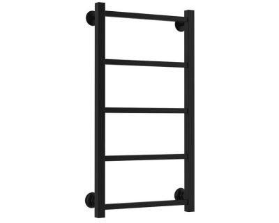 Полотенцесушитель водяной Стилье Версия-КН, 40/80, ширина 40 см, высота 80 см, нижнее подключение, цвет черный, 17640-8040