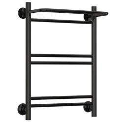 Полотенцесушитель водяной Стилье Версия-Н1, 40/60, ширина 40 см, высота 60 см, нижнее подключение, цвет черный, 17621-6040