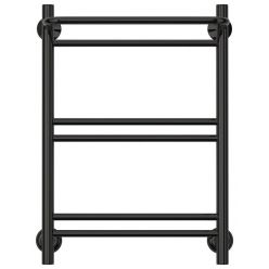 Полотенцесушитель водяной Стилье Версия-Н1, 40/60, ширина 40 см, высота 60 см, нижнее подключение, цвет черный, 17621-6040