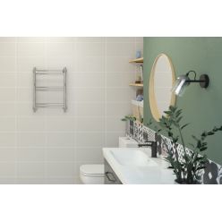 Полотенцесушитель водяной Стилье Версия-Н1, 40/60, ширина 40 см, высота 60 см, нижнее подключение, цвет черный, 17621-6040