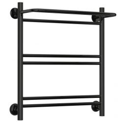 Полотенцесушитель водяной Стилье Версия-Н1, 50/60, ширина 50 см, высота 60 см, нижнее подключение, цвет черный, 17621-6050