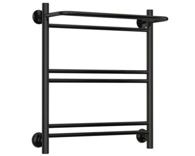 Полотенцесушитель водяной Стилье Версия-Н1, 50/60, ширина 50 см, высота 60 см, нижнее подключение, цвет черный, 17621-6050