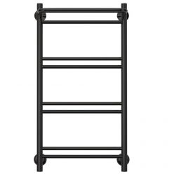 Полотенцесушитель водяной Стилье Версия-Н1, 50/80, ширина 50 см, высота 80 см, нижнее подключение, цвет черный, 17621-8050