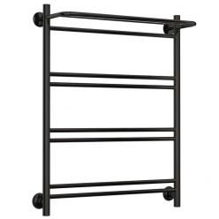 Полотенцесушитель водяной Стилье Версия-Н1, 60/80, ширина 60 см, высота 80 см, нижнее подключение, цвет черный, 17621-8060