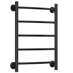 Полотенцесушитель водяной Стилье Версия-Н2, 40/60, ширина 40 см, высота 60 см, нижнее подключение, цвет черный, 17622-6040