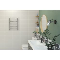 Полотенцесушитель водяной Стилье Версия-Н2, 40/60, ширина 40 см, высота 60 см, нижнее подключение, цвет черный, 17622-6040