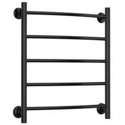 Полотенцесушитель водяной Стилье Версия-Н2, 50/60, ширина 50 см, высота 60 см, нижнее подключение, цвет черный, 17622-6050