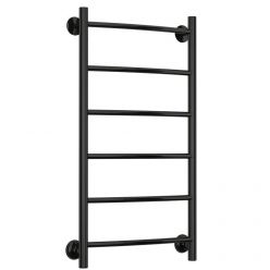 Полотенцесушитель водяной Стилье Версия-Н2, 40/80, ширина 40 см, высота 80 см, нижнее подключение, цвет черный, 17622-8040