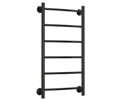 Полотенцесушитель водяной Стилье Версия-Н2, 40/80, ширина 40 см, высота 80 см, нижнее подключение, цвет черный, 17622-8040