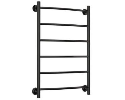 Полотенцесушитель водяной Стилье Версия-Н2, 50/80, ширина 50 см, высота 80 см, нижнее подключение, цвет черный, 17622-8050