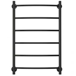 Полотенцесушитель водяной Стилье Версия-Н2, 50/80, ширина 50 см, высота 80 см, нижнее подключение, цвет черный, 17622-8050