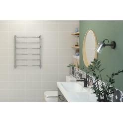 Полотенцесушитель водяной Стилье Версия-Н2, 60/80, ширина 60 см, высота 80 см, нижнее подключение, цвет белый, 12622-8060