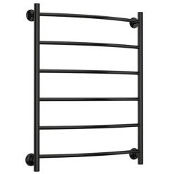 Полотенцесушитель водяной Стилье Версия-Н2, 60/80, ширина 60 см, высота 80 см, нижнее подключение, цвет черный, 17622-8060