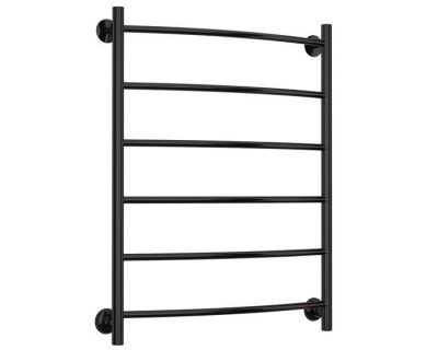 Полотенцесушитель водяной Стилье Версия-Н2, 60/80, ширина 60 см, высота 80 см, нижнее подключение, цвет черный, 17622-8060