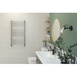 Полотенцесушитель водяной Стилье Универсал-55, 50/100, ширина 50 см, высота 100 см, универсальное подключение, цвет хром, 00655-1050
